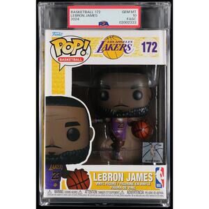 Funko Pop NBA Los Angeles Lakers - LeBron James Purple Jersey #172 PSA 10 Mint